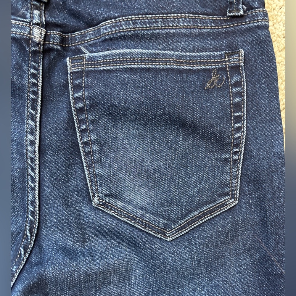 Sam Edelman Kitten Mid Rise Skinny Ankle Jeans Size 24 Dark Wash - Picture 5 of 9